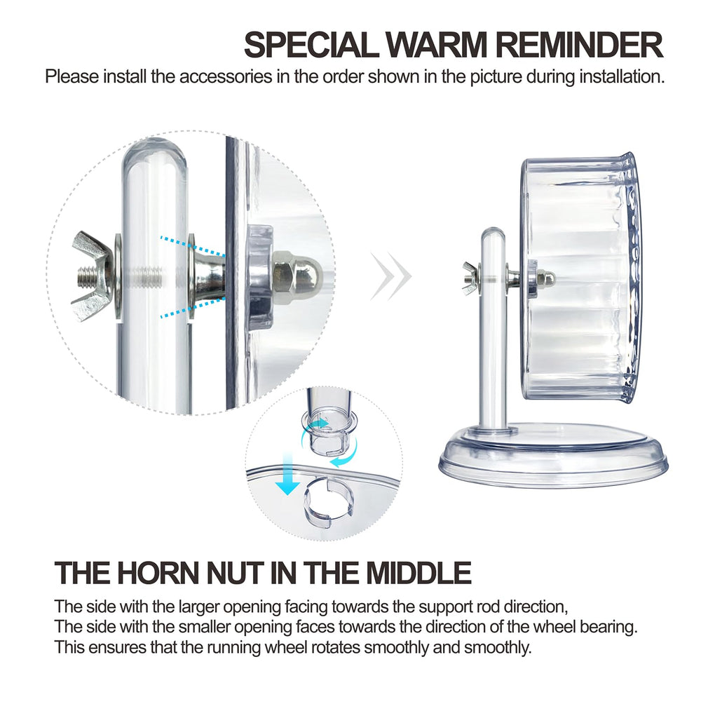 lazyyzal Silent Hamster Wheel easy-clean design — open structure enables thorough cleaning