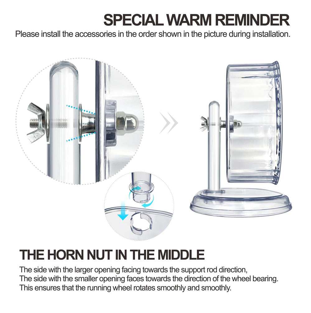 lazyyzal silent hamster wheel open design enables easy cleaning