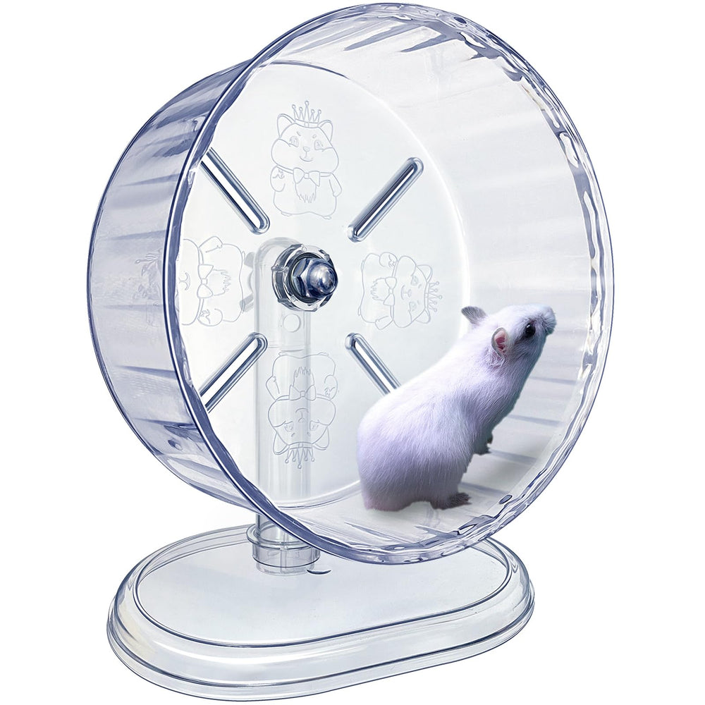 lazyyzal silent hamster wheel side view shows compact, space-saving design