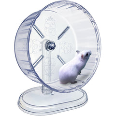 lazyyzal silent hamster wheel side view shows compact, space-saving design