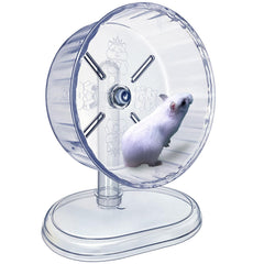 lazyyzal Silent Hamster Wheel stand setup — versatile stand for free-standing or cage mounting