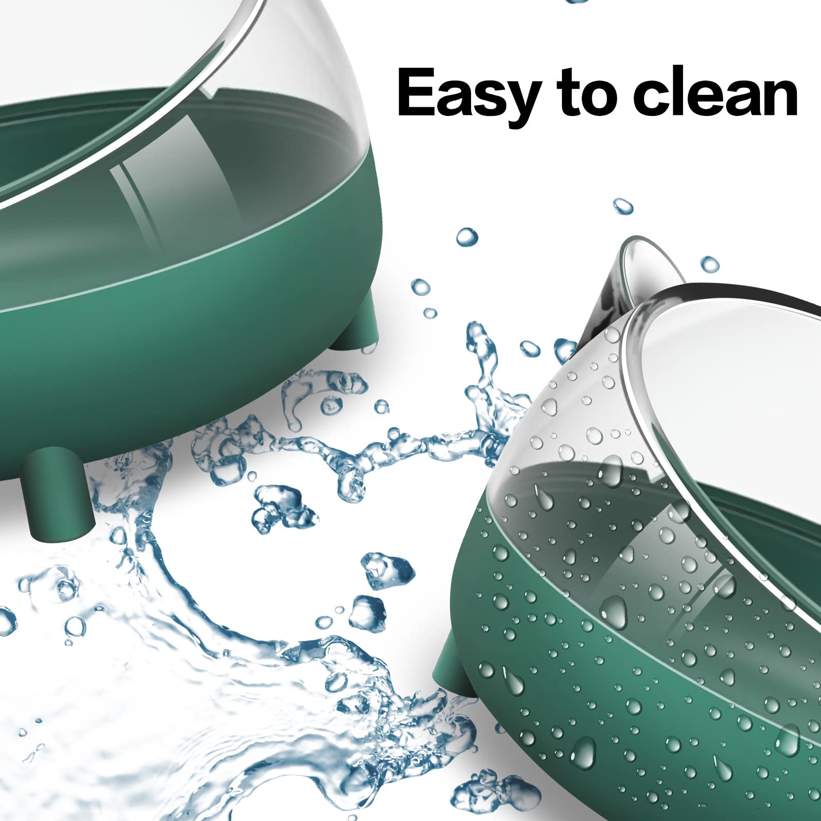 lazyyzal small-animals-food-bowl doubles as water and snack holder