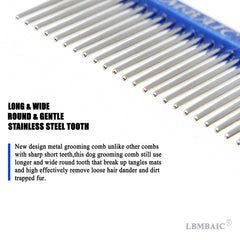 LBMBAIC anti-static dog comb helps minimize static and tangling