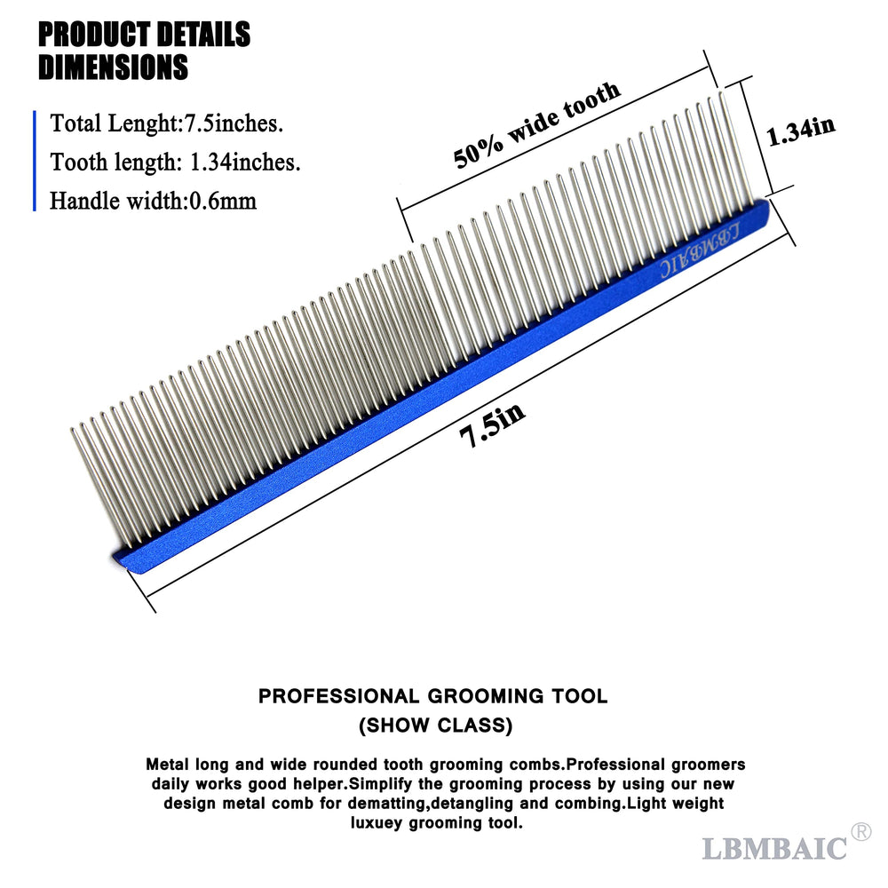 LBMBAIC dog comb suitable for long thick coats on dogs and cats
