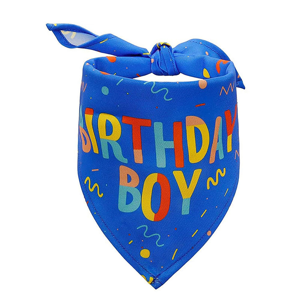 Lcekterur Birthday Boy Bandana material closeup highlighting soft, breathable fabric for comfort.