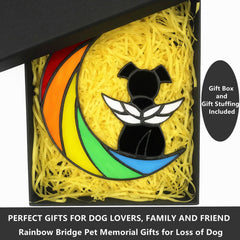Lcensp stained glass window hanging chain shows ready-to-display design.
