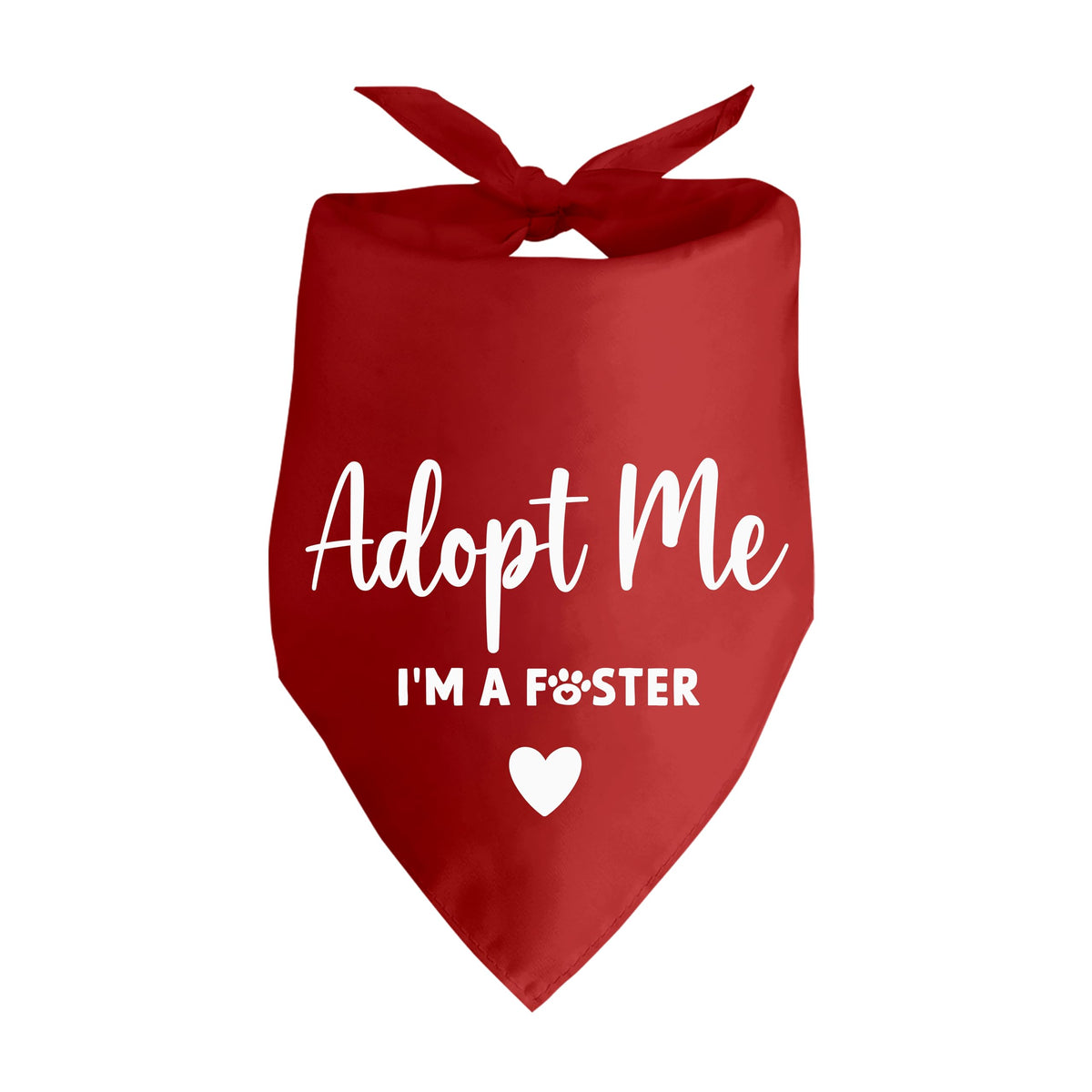 Lcoanriut Adopt Me Foster Bandana in red brightens birthday photos for dogs.