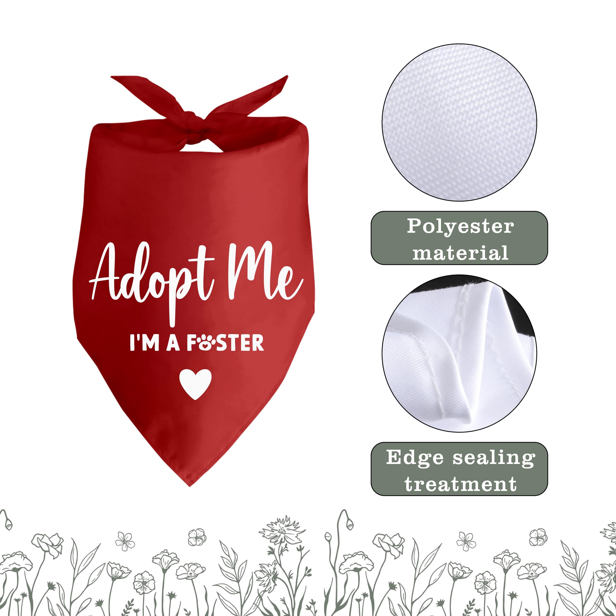 Lcoanriut dog bandana in soft cotton for comfortable all-day wear.