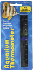 LCR Hallcrest liquid crystal aquarium thermometer vertical offers easy exterior temperature monitoring.