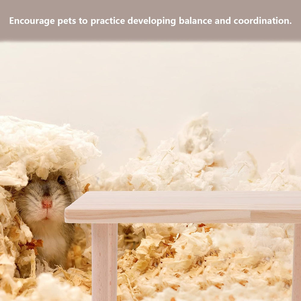 Lcvasvuz wooden platform supports gentle dental wear while encouraging daily activity.