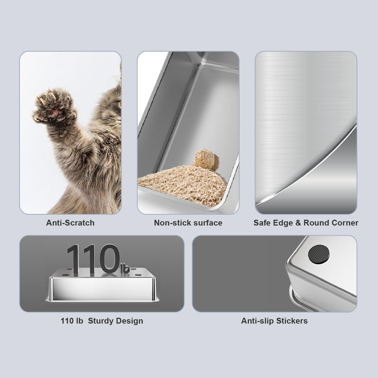 LCZLBRRD includes scoop for fast cleanup.