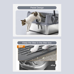 LCZLBRRD pedal design reduces litter leakage during use.