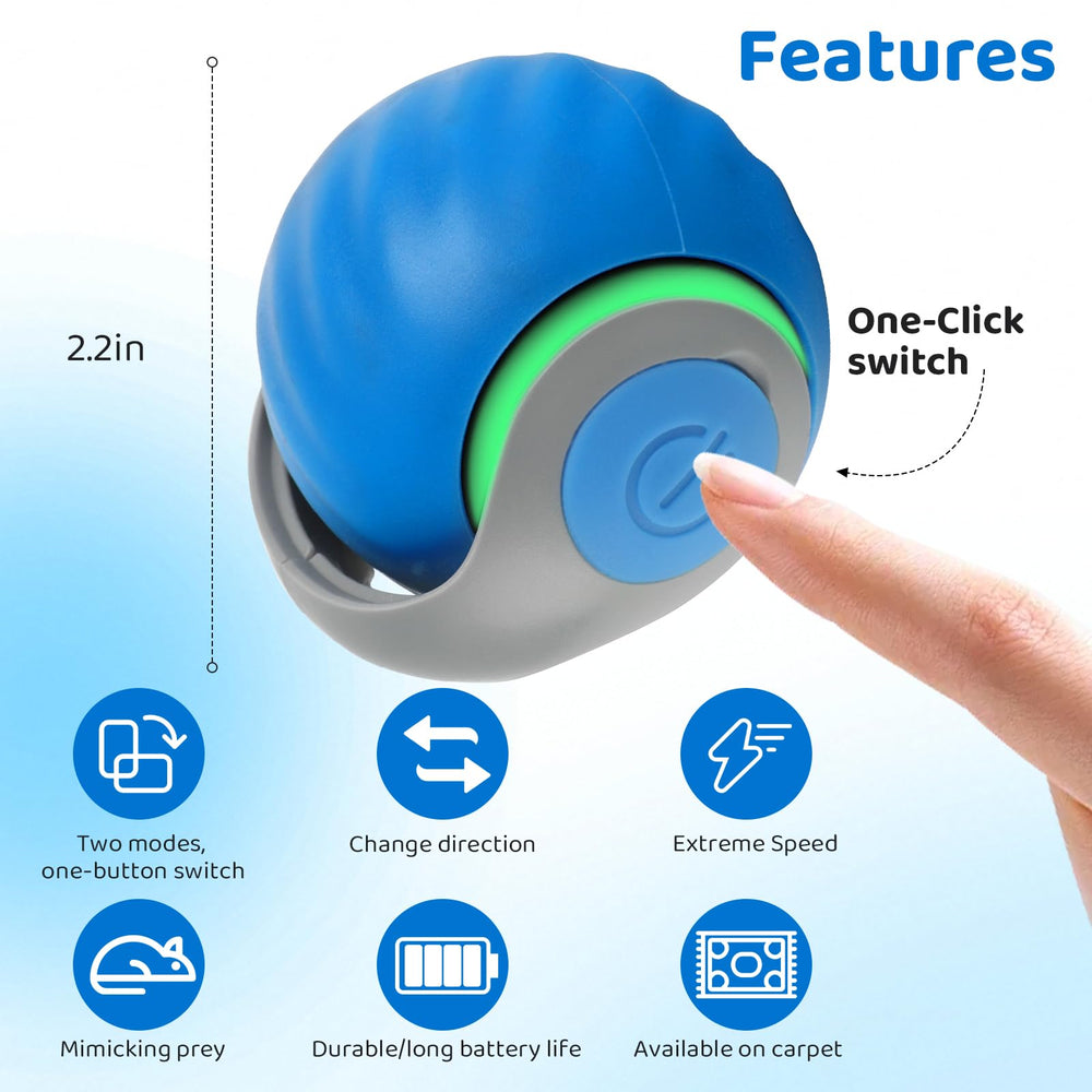 LDZ&CHX smart ball moves quietly on carpets and hardwood