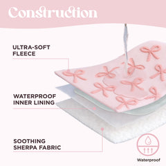 LE SURE cloud-pattern blanket adds stylish flair while protecting upholstery.