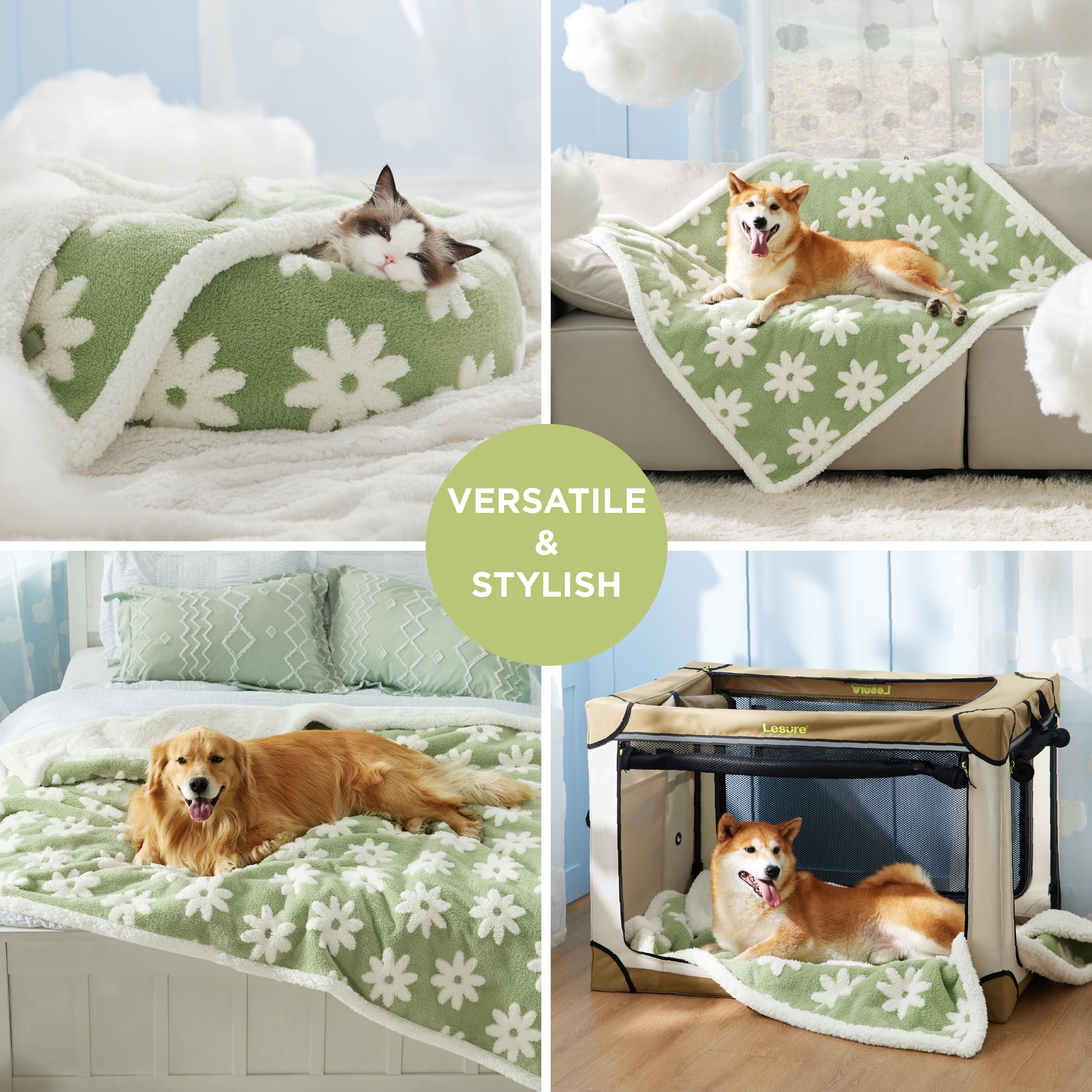 LE SURE couch-protection blanket keeps chews and spills off your sofa