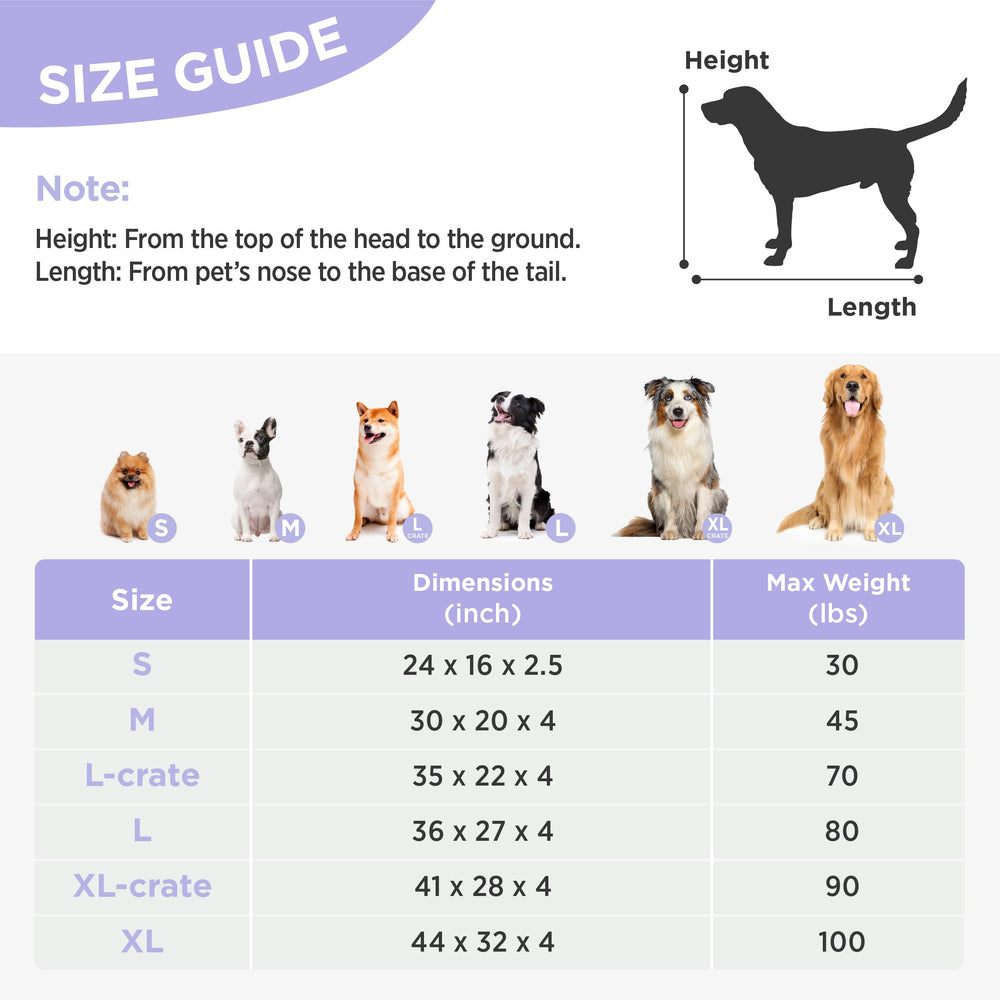 LE SURE Cute XL Dog Bed blue plush fabric offers cozy warmth for naps