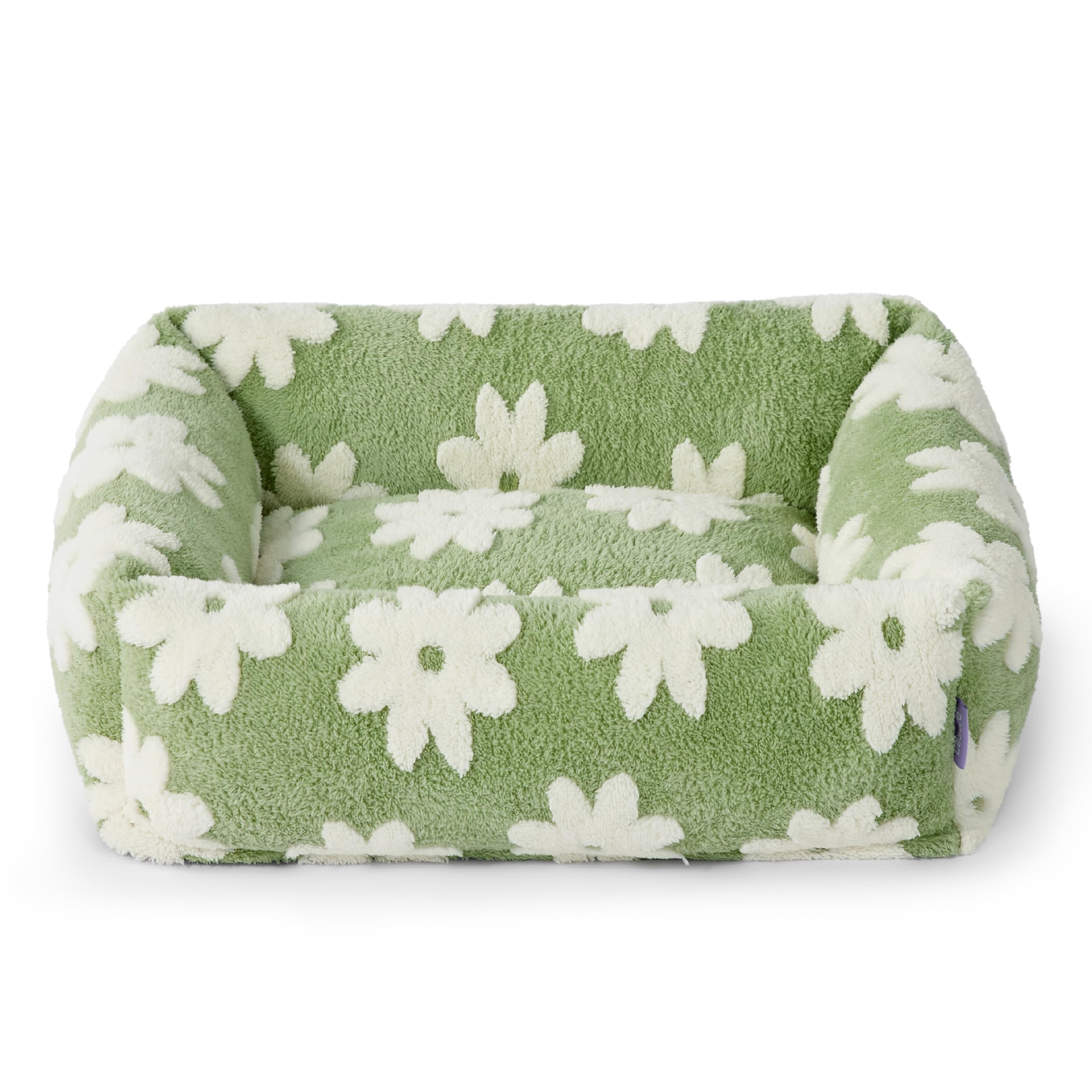 LE SURE dog-bed-in-room-on-floor illustrates home-friendly comfort notes for small dogs
