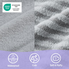 LE SURE bed with waterproof liner protects foam from spills and moisture.
