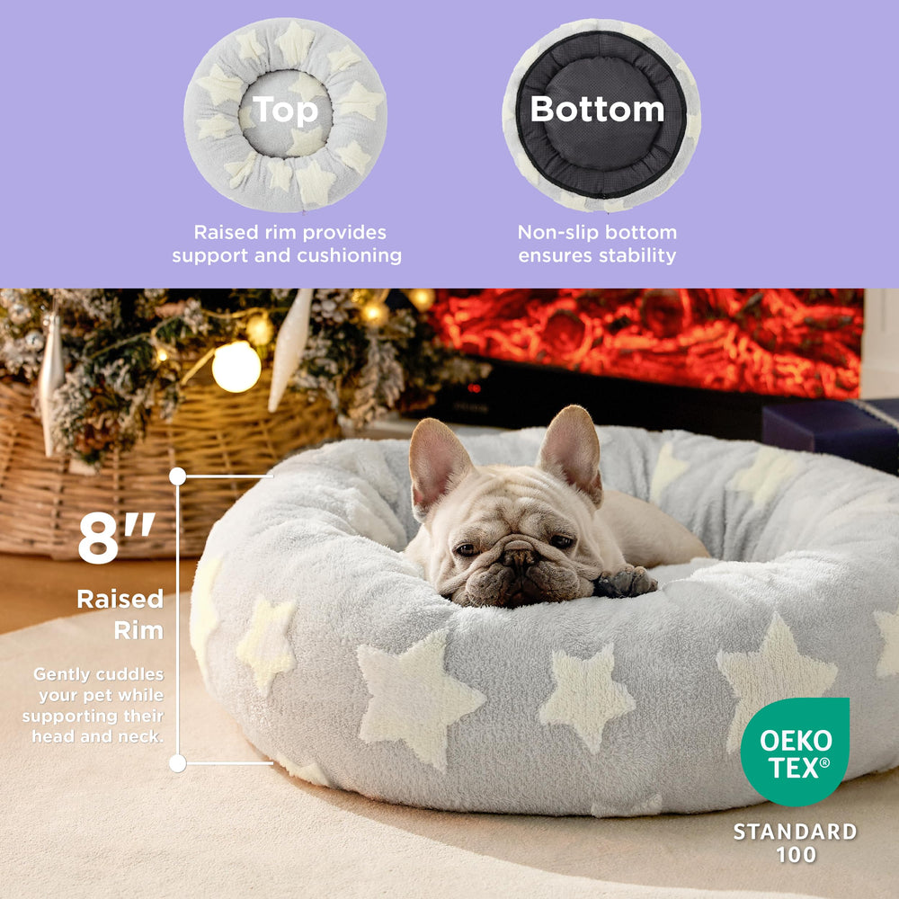LE SURE Donut bed anti slip bottom keeps bed secure