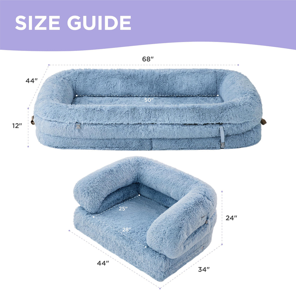 LE SURE removable cover is machine washable for quick refresh