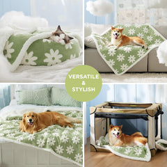 LE SURE reversible dog blanket shields couch and bed from scratches and spills