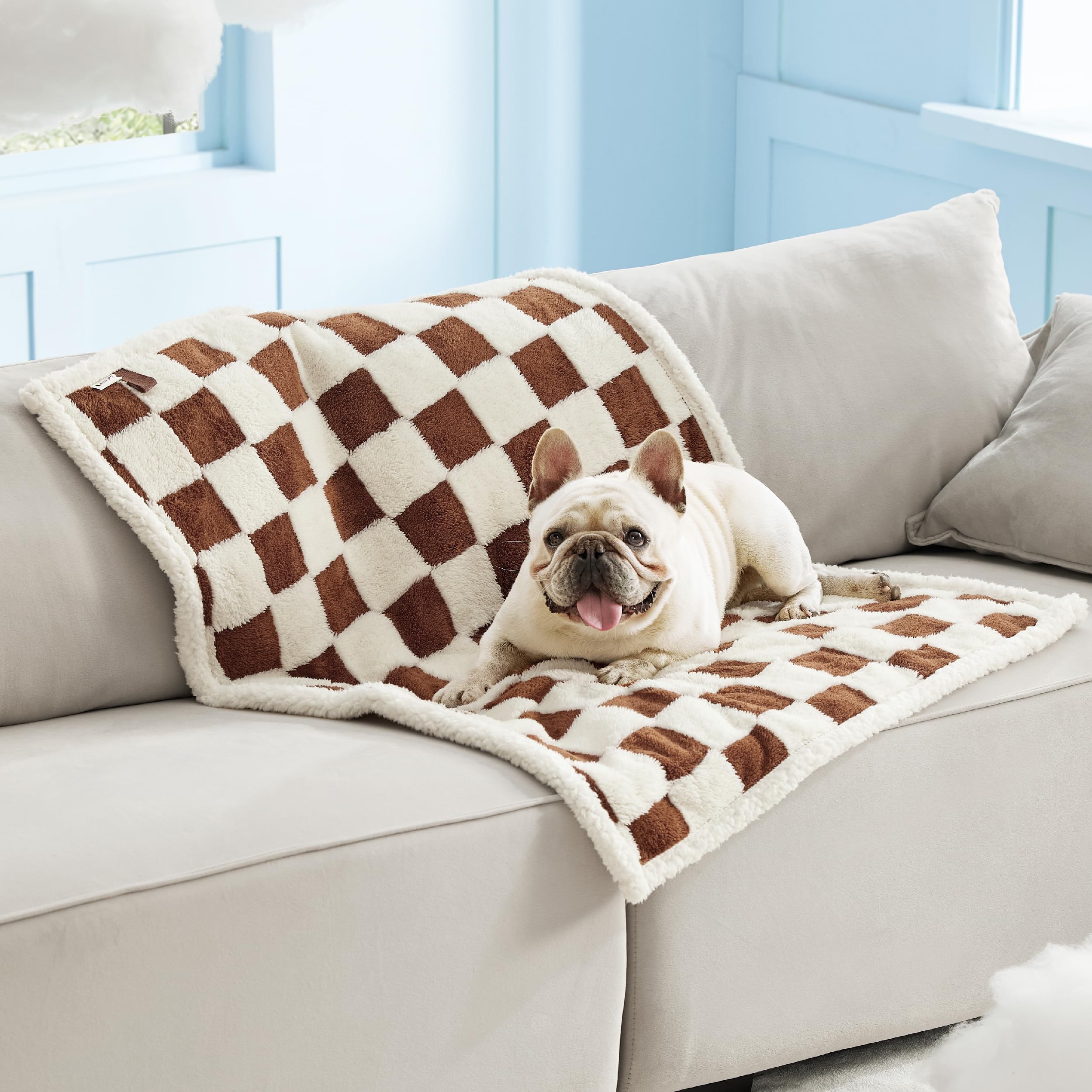 LE SURE machine-wash friendly blanket shown in washing cycle.