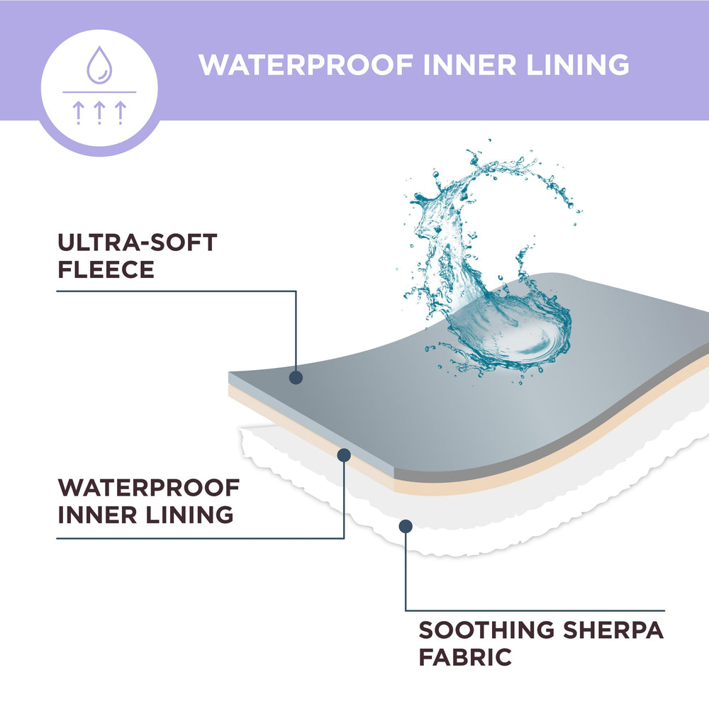 LE SURE couch-protection blanket keeps furniture clean during pets' naps