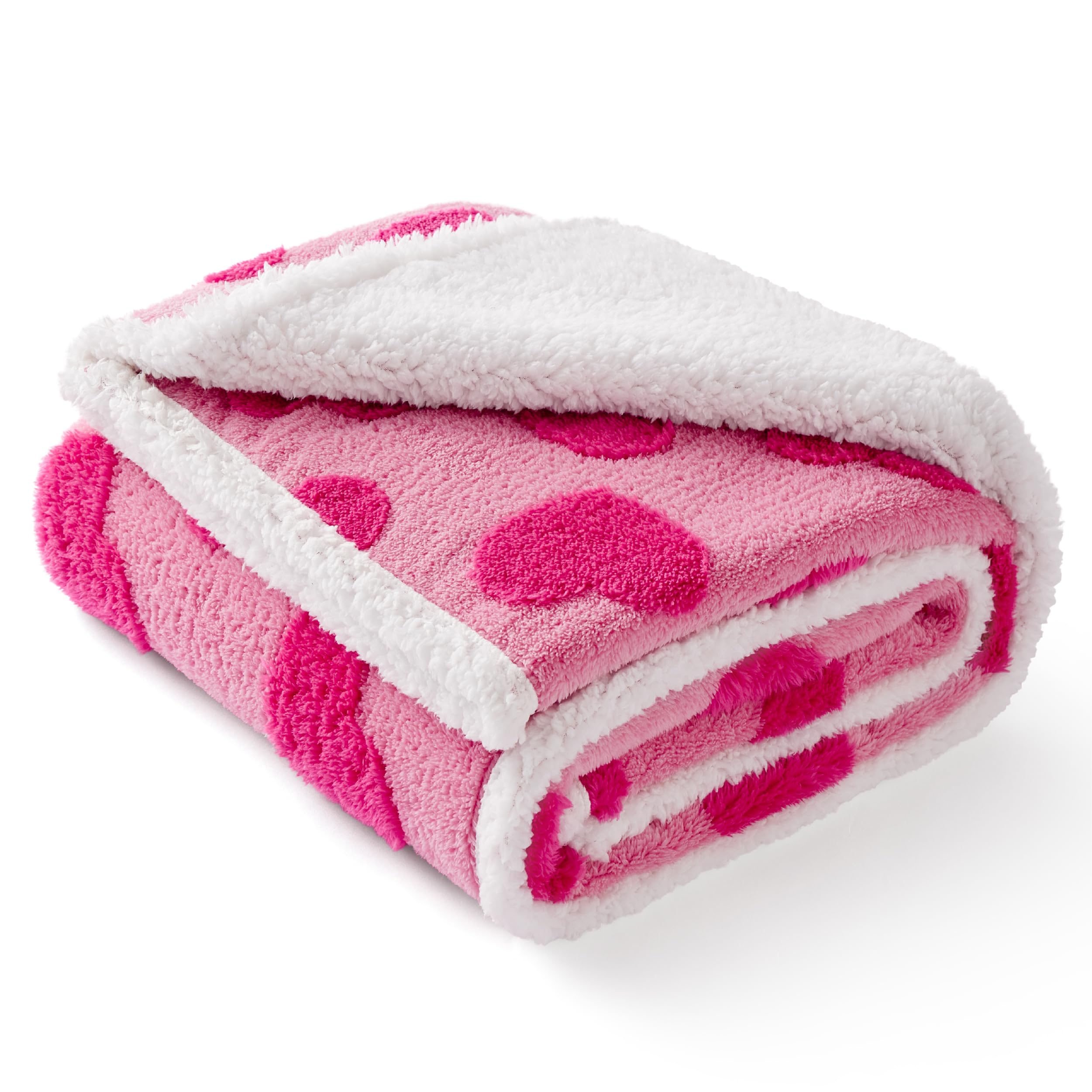 LE SURE waterproof puppy blanket easy care in pink, machine washable
