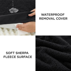 LE SURE XL cover with non-slip dot-grip base keeps a pet bed in place