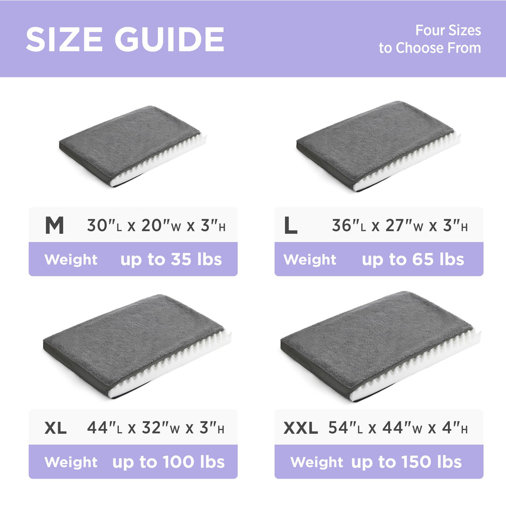 LE SURE XL dog bed cover in dark grey complements any space