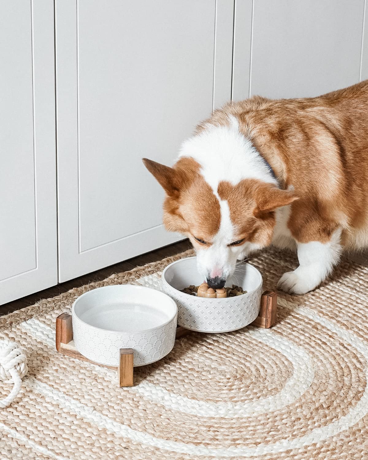 LE TAUCI ceramic bowls with wide mouth for easy filling and cleaning