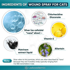 LeAcademic cat wound spray atomizer shows quick, targeted application for small wounds.