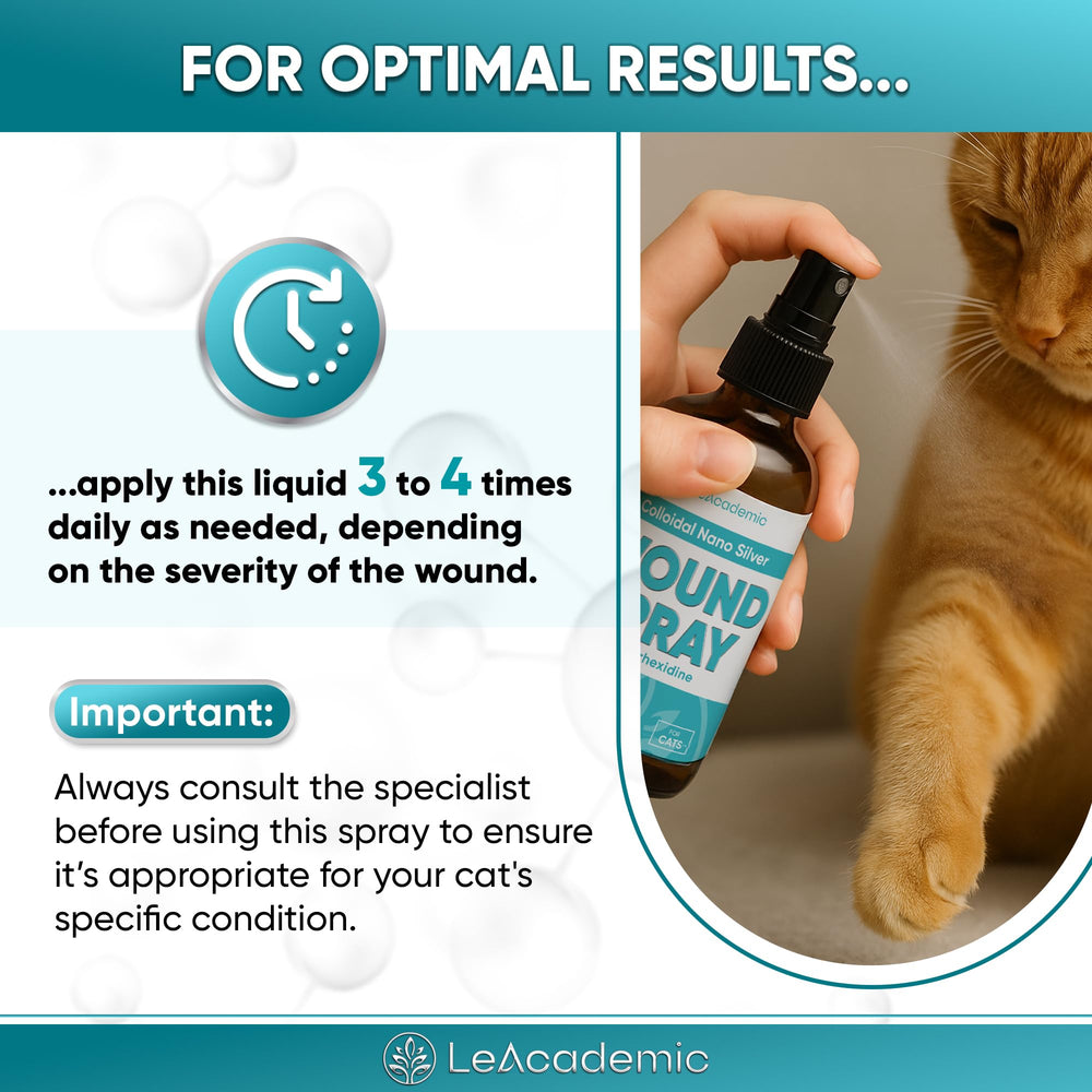 LeAcademic cat wound spray kittens and adults suitable for versatile care.