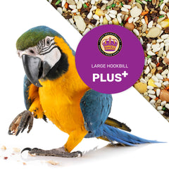 LEACH GRAIN & MILLING CO Large Hookbill Plus durable packaging for easy storage.