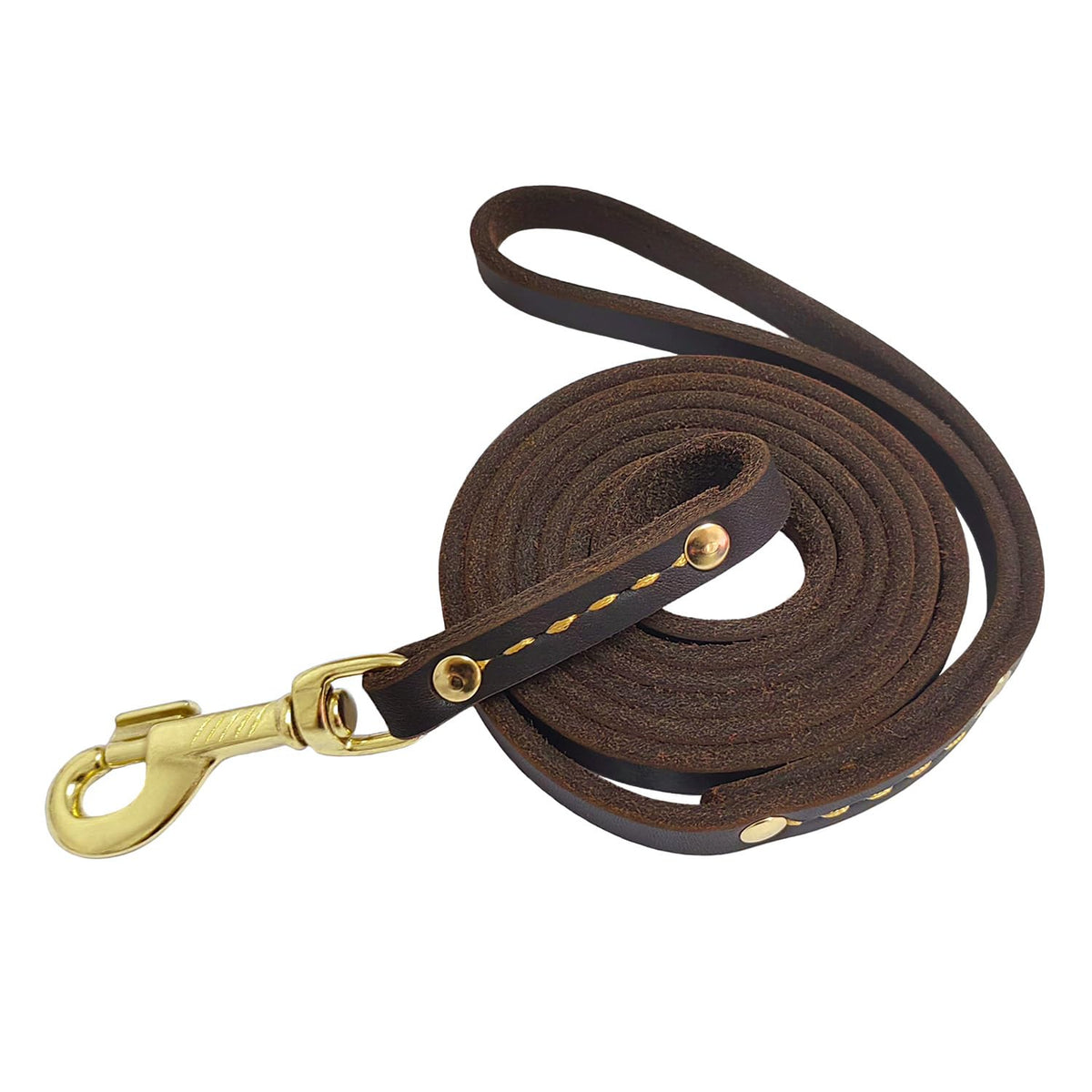 LeadFar Leather Dog Leash soft handle for comfortable training sessions
