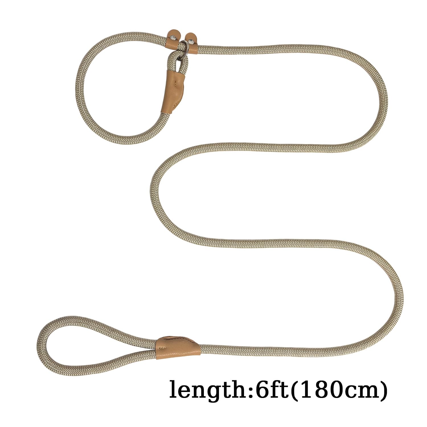 Leadfar Slip Lead adjustable loop fits dogs of all sizes.