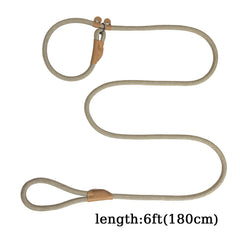 Leadfar Slip Lead adjustable loop fits dogs of all sizes.