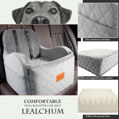 Lealchum booster seat uses 3-straps system to enhance stability during trips.