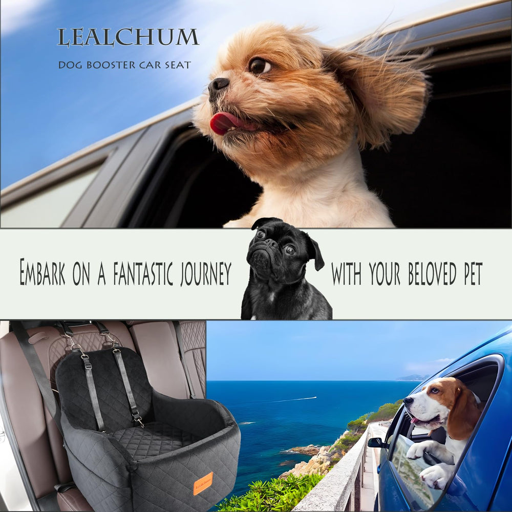 Lealchum booster seat installed securely in vehicle interior
