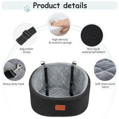 Lealchum car seat anti-slip base stabilizes on slick car floors