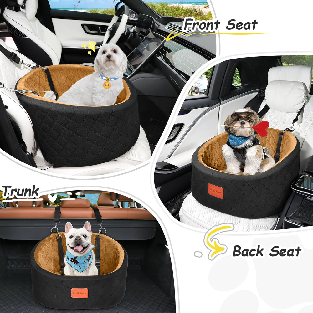 Lealchum dog car seat detachable-cover is easy to wash.