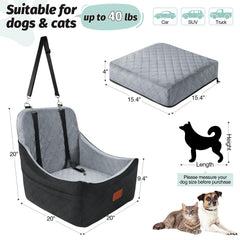 Lealchum detachable-washable car seat with zipper for easy cleaning.