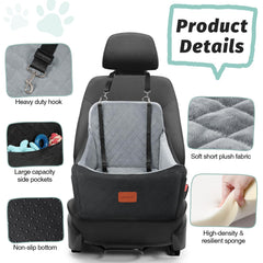 Lealchum memory-foam fabric cover provides soft, washable comfort for pets.