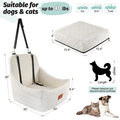 Lealchum memory foam fill cushions medium dogs on the road.