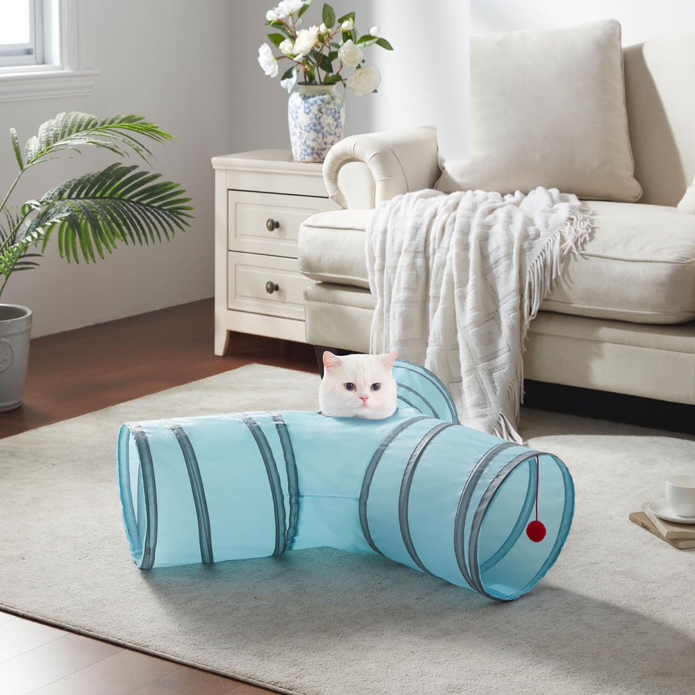 LeamStyle Home cat tunnels indoor-use setup fits small spaces