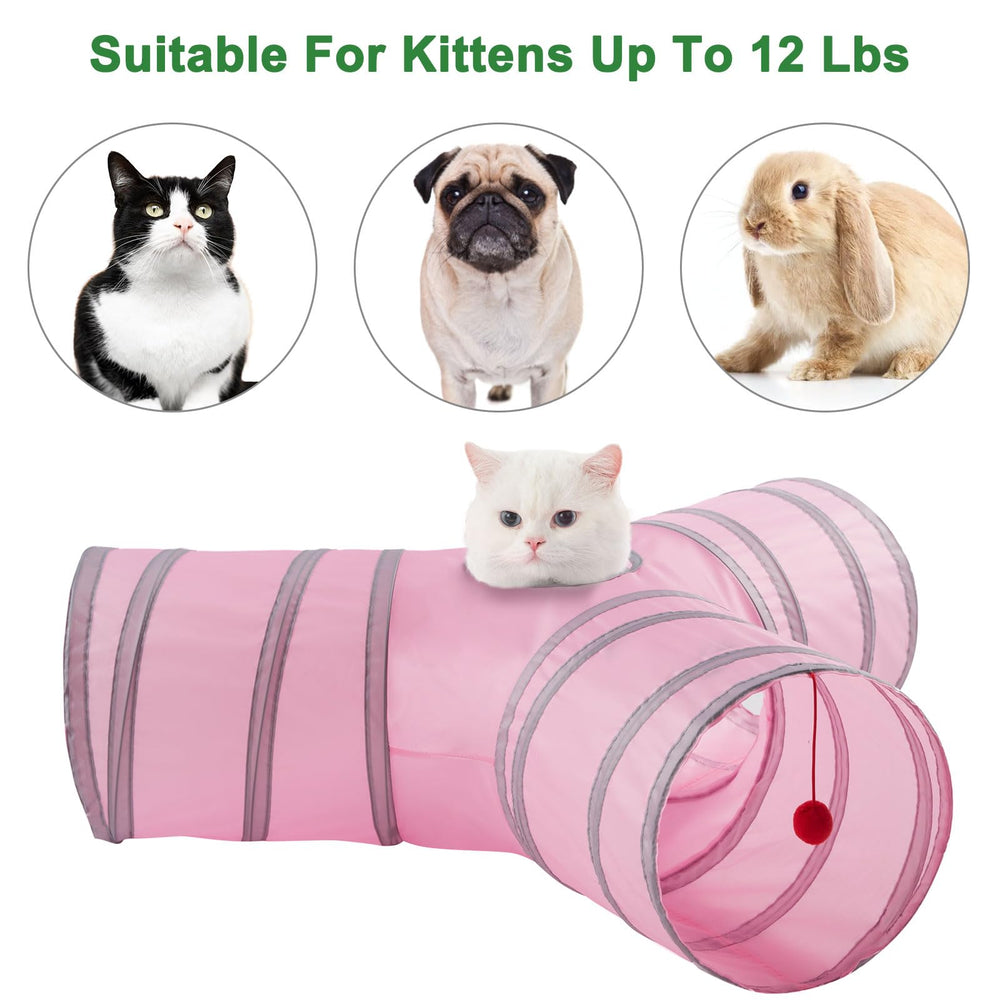 LeamStyle Home cat tunnel indoors and outdoors use keeps pets active.