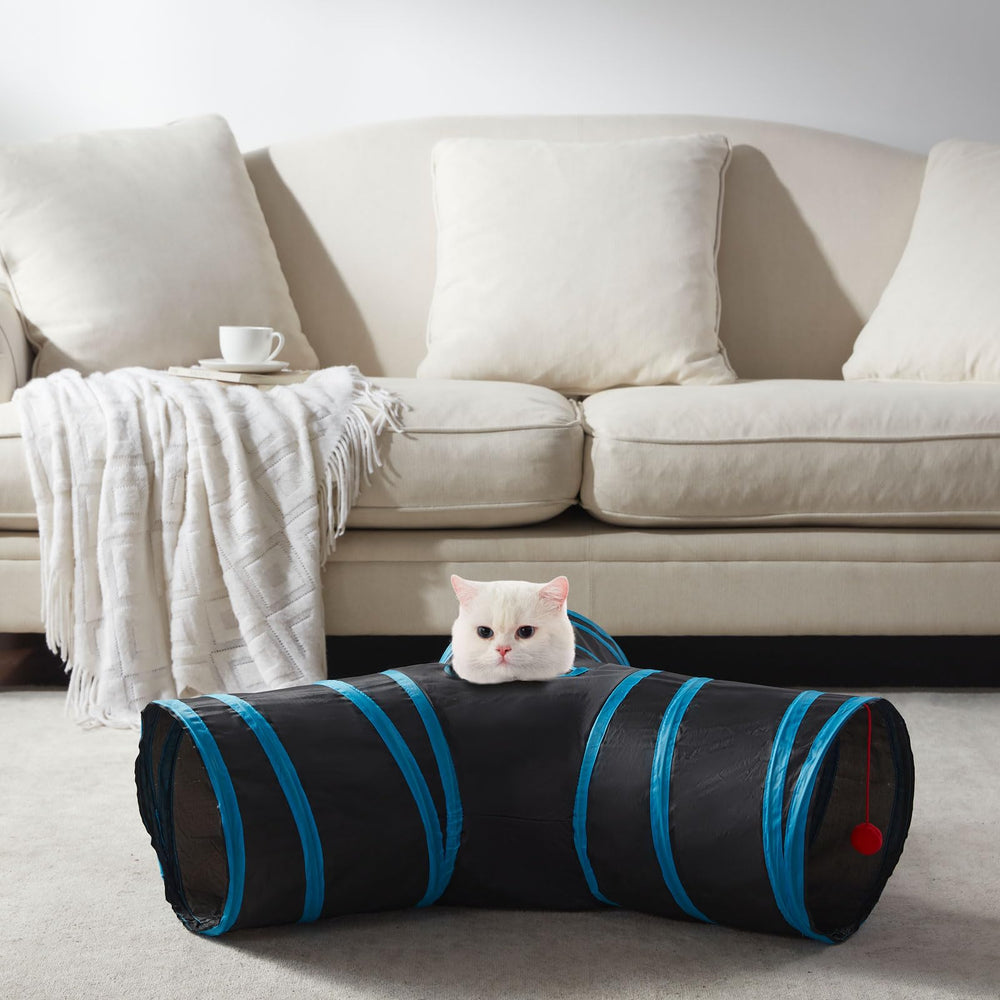 LeamStyle Home cat tunnel expanded to 11x19 inches for space