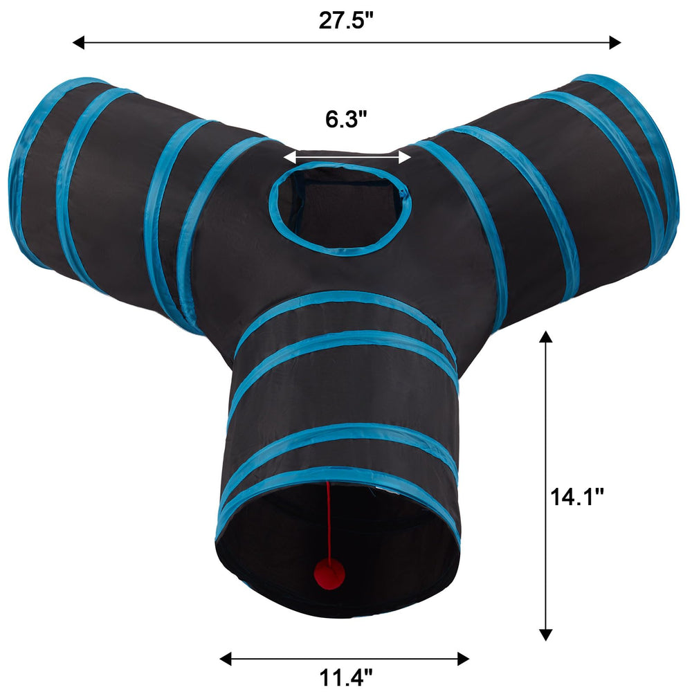 LeamStyle Home nylon-frame cat tunnel shows sturdy indoor use