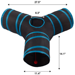 LeamStyle Home nylon-frame cat tunnel shows sturdy indoor use