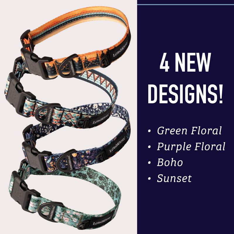 Leash Boss 2mm polyester webbing emphasizes durability for active dogs.